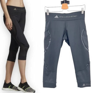 Adidas‎ by Stella Mccartney Black Performance Essentials 3/4 Leggings Size Small